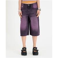 The Ragged Priest Womens Lavender Release Denim Shorts - 28 Regular
