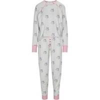 PJ Salvage Womens Pyjama Set Long Sleeve Crew Neck - 8 Regular