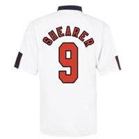 Score Draw Mens England Retro Home Shirt 1998 Adults Short Sleeve Collared - S Regular