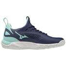 Mizuno Womens Wave Luminous Netball Trainers Shoes Lace Up Breathable Mesh