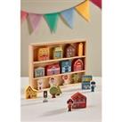 Toylife Wooden Small Town Playset Childrens Toys
