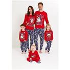 Be You Kids Family Christmas Festive Friends Slogan Sleepsuit Top and - 9-12 Mnth Regular