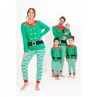 Studio Womens Family Christmas Elf Dress Up Pyjamas Long Sleeve Pyjama Sets - 16-18 (L) Regular