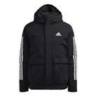 adidas Mens Hooded Jacket Outerwear Sports Training Fitness Gym Performance - S Regular