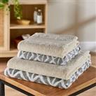 Studio Piece Design Towel Bale Silver and Slate Towels