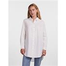 Pieces Womens Ls Long Shirt Plain - Sleeve - 12 Regular