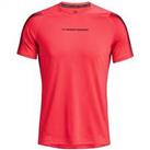 Under Armour Mens Hg Nov Fitted Ss Short Sleeve Sports Training Fitness Gym - XS Regular