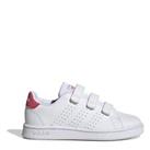 adidas Girls Advantage Court Lifestyle Hook and Loop Shoes Low Trainers Sneakers