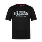 Lee Cooper Logo T Shirt Mens Gents Crew Neck Tee Top Short Sleeve Cotton Regular - XXXL Regular