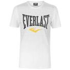 Everlast Mens Geo Print T Shirt Crew Neck Tee Top Short Sleeve Cotton Tonal - S Regular
