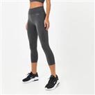 USA Pro Womens Seamless Capri Leggings 3/4 Elastic Training Sports Bottoms - (M) 12 Regular