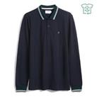 Farah Mens Stanton Polo Shirt Top Long Sleeve - S Regular