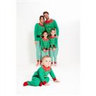 Be You Kids Unisex Family Christmas Green Dress Up Sleepsuit Long Sleeve Pyjama - 0-3 Mnth Regular
