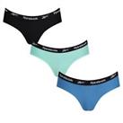 Reebok Womens Mly Briefs 3 Pack Hipster - 10 (S) Regular