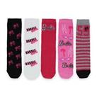 Barbie Kids 5 pack socks Baby Ankle Socks - 12-1.5 Regular