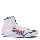 Lonsdale Mens Contender Boxing Boots Full Lace Up Wrestling Shoes Lightweight