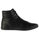 SoulCal Mens Asti Hi Tops Trainers Lace Up Shoes Smooth Toe Cap Rubber Sole