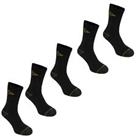 Dunlop Mens Work Sock 5 Pack Boot Socks - Mens 7-11 Regular