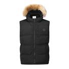 SoulCal Mens Cal 2 Zip Gilet Sleeveless Jacket Hooded Warm Fur Trim Faux - Not specified Regular
