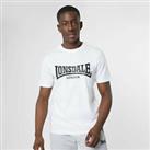Lonsdale Essentials Logo Tee Mens Gents Regular Fit Shirt T Top Jersey - S Regular