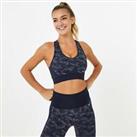 Everlast Seamless Camo V Neck Athletic Bra Ladies Stretch Stamp Workout - Not specified Regular