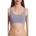 adidas Womens Active Seamless Micro Stretch Scoop Lounge Bra Unlined Bralettes - XS Regular
