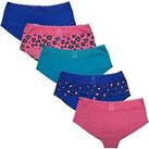 Be You Womens 5 Pack Lace Trim Shortie Briefs Shorties