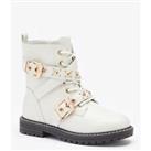 Be You Kids Multi Stud Ankle Boot Over the Knee Boots Buckle