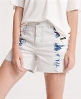 Superdry Womens Denim Mid Length Shorts - NA Regular