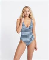 Superdry Womens Edit Stripe Swimsuit - 8 Regular