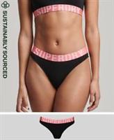 Superdry Womens Organic Cotton Large Logo Bikini Briefs - 10 Regular