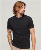 Superdry Mens Organic Cotton Vintage Logo Embroidered Henley Top - L Regular