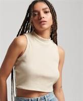 Superdry Womens Cropped Mock Neck Tank Top - 16 Regular