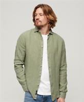 Superdry Mens Casual Linen Long Sleeve Shirt - S Regular