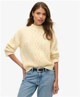 Superdry Womens Cable Mock Neck Jumper - 12 Regular