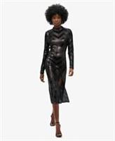 Superdry Womens Chevron Open Back Midi Dress - 12 Regular