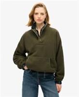 Superdry Womens Sport Tech Sherpa Henley Sweatshirt - 12 Regular