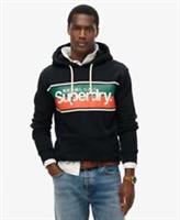 Superdry Mens Core Logo Stripe Hoodie Size S - S Regular