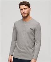Superdry Mens Vintage Logo Embroidered Half Button Top - XXL Regular