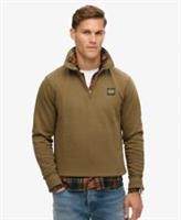 Superdry Mens Contrast Stitch Half Zip Sweatshirt - S Regular