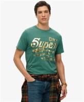 Superdry Mens Metallic Workwear Graphic T-Shirt - M Regular