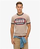 Superdry Mens Ringer Workwear Graphic T-Shirt - S Regular