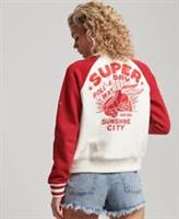 Superdry Womens Script Collegiate Bomber Jacket Size 14 - 14 Regular