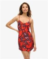 Superdry Womens Printed Mini Slip Cami Dress - 8 Regular
