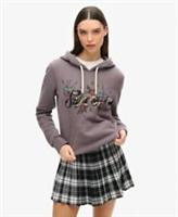 Superdry Womens Tattoo Script Graphic Hoodie - 10 Regular