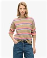 Superdry Womens Multi Stripe Crew Jumper - 10 Regular