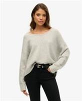 Superdry Womens Oversized V Neck Jumper - 16 Regular