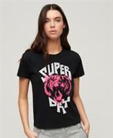 Superdry Womens Lo-Fi Rock Graphic T-Shirt - 10 Regular