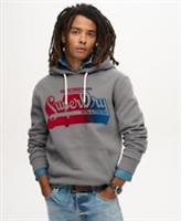 Superdry Mens Flocked Fade Graphic Hoodie - M Regular