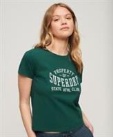 Superdry Womens Athletic Essentials Graphic 90S T-Shirt Size 10 - 10 Regular